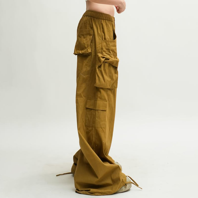 Fashion Loose Fit Wide Leg Cargo Pants men s pants trousers